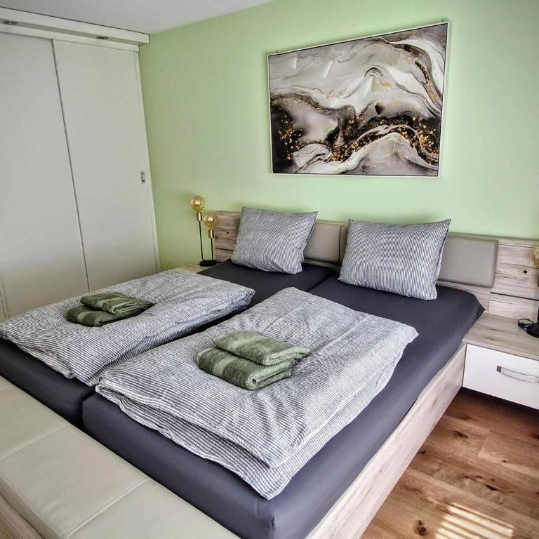 Wohnungen Matterhorn & Aletschhorn im Valere B Leukerbad - Apartment mit 2 Schlafzimmern mit Balkon und Terrasse - 11