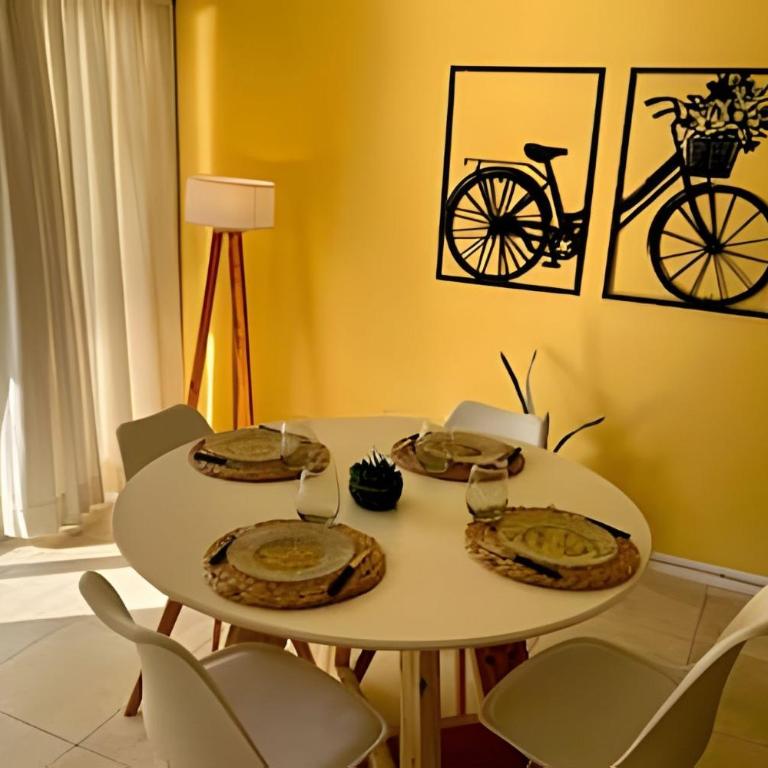 Hermoso depto, mts parque, AA y Parking - Apartamento de 1 dormitorio con balcón - 4