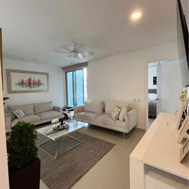 Apartamento reformado, fresco, edificio con salida a la playa Morros, Cartagena - Apartamento de 3 dormitorios - 4