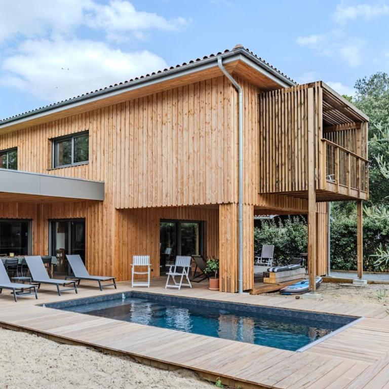 Villa 10 pers à Carreyre, piscine chauffée, clim - Villa - 34