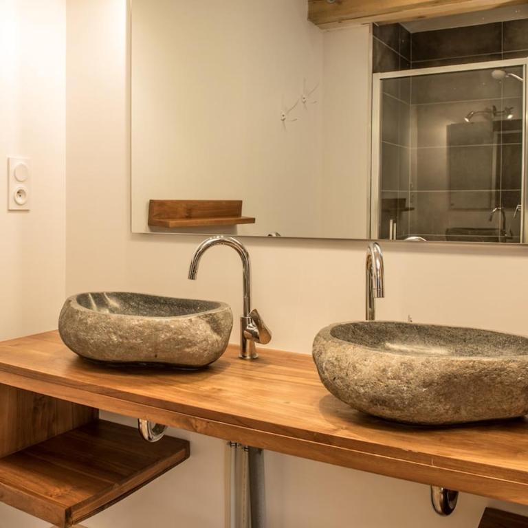 Magnifique gîte 4 étoiles pour 6p avec 3 chambres, accès Jacuzzi - Appartement 3 Chambres avec Vue sur la Montagne - 13