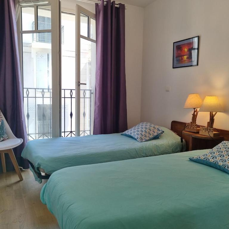 Escale balnéaire 200m plage Centre Gare Palais des congrès - Apartment mit 2 Schlafzimmern - 10