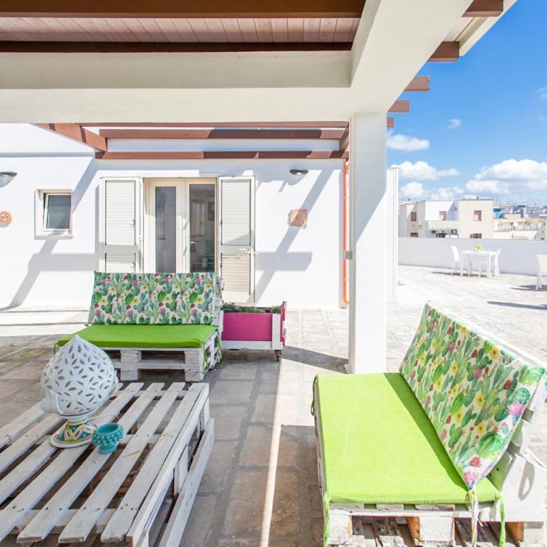 Camere Center House Gallipoli - Camera Matrimoniale con Terrazza - 9