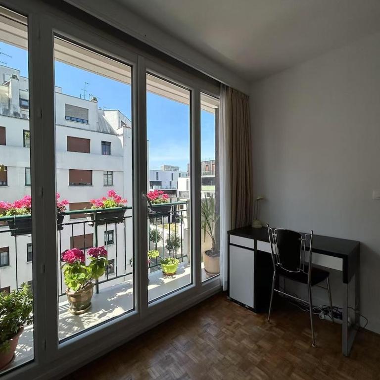 Vue sur la tour Eiffel, agréable appartement T2 - Appartement 1 Chambre - 3