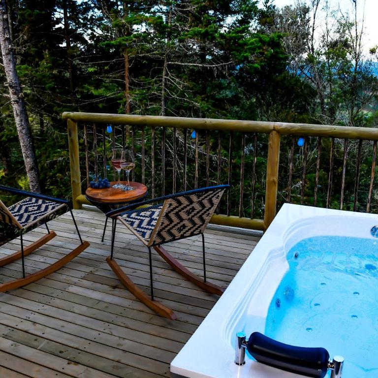 Romantic Glamping Cabin with Jacuzzi & Views - Casa con 1 dormitorio - 12