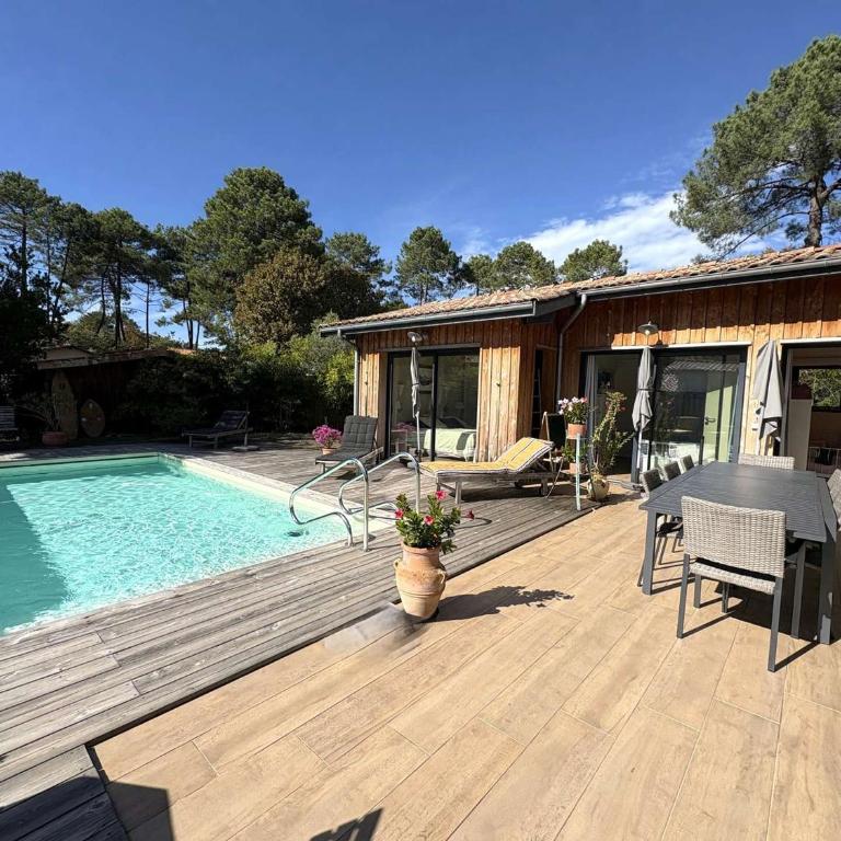 Villa paisible avec piscine chauffée et climatisation à Lège-Cap-Ferret - FR-1-736-65 - Villa - 3