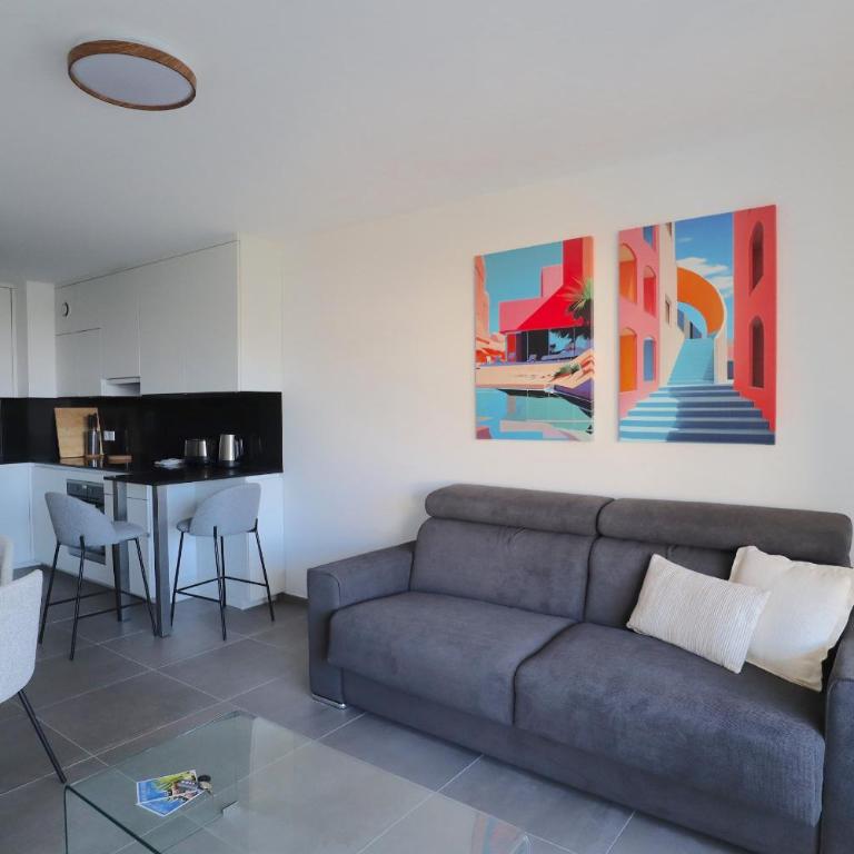 Sun Paradise SeaView&Terrace Parking&Pool - Appartement 1 Chambre avec Balcon et Vue sur Mer - 2