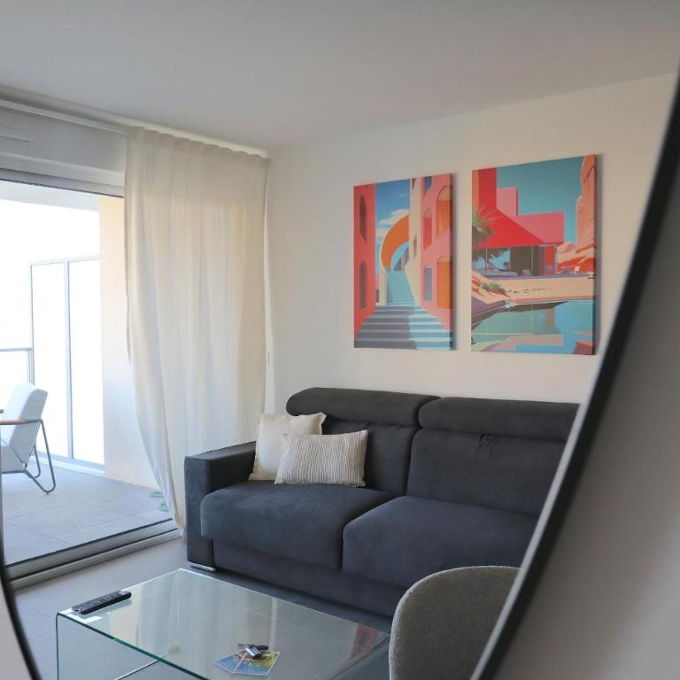 Sun Paradise SeaView&Terrace Parking&Pool - Appartement 1 Chambre avec Balcon et Vue sur Mer - 8