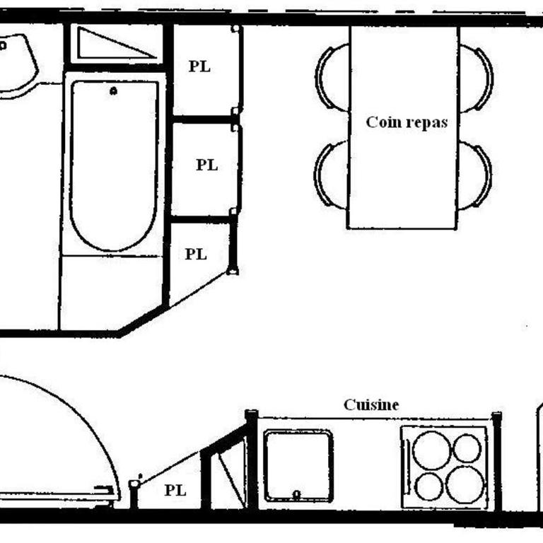 Studio cabine PMR, au pied des pistes, 3/4 pers. - FR-1-455-124 - Studio - 11