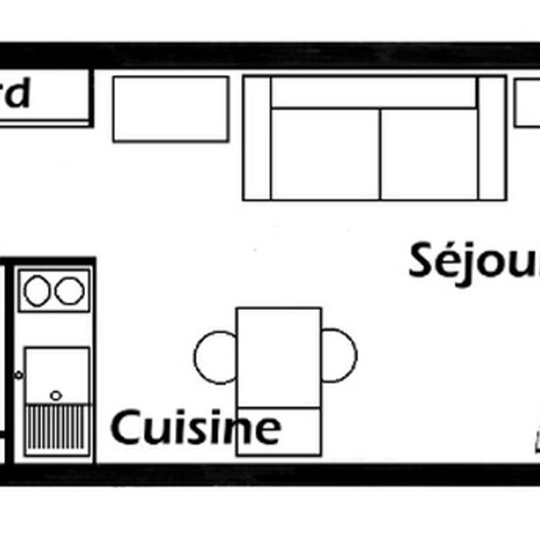 Les Saisies - Charmant studio pour 3 avec balcon exposé sud - Studio - 5