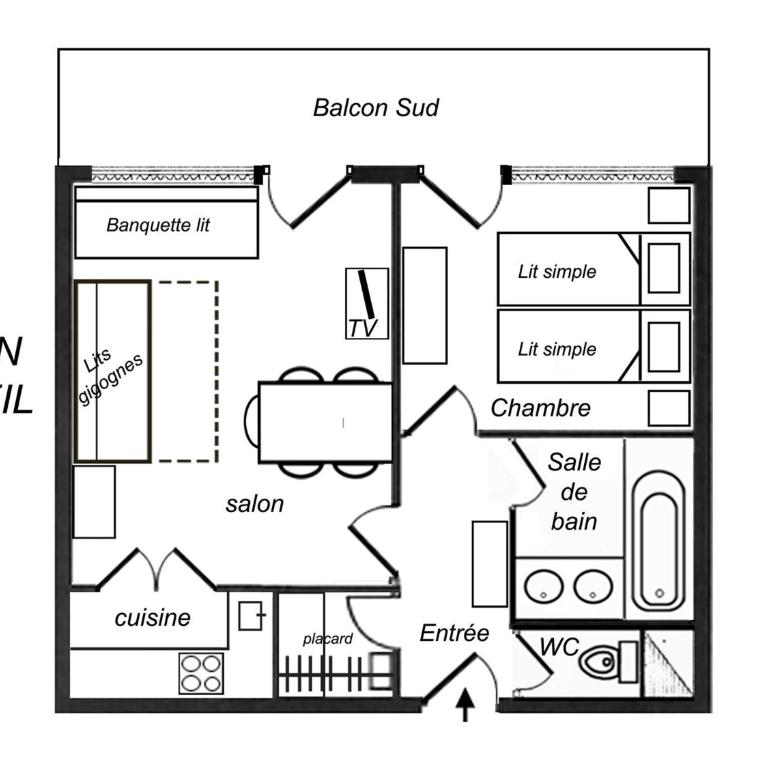 Charmant T2 Sud, Animaux Admis, Proche Pistes - FR-1-182-139 - Appartement (5 Adultes) - 13