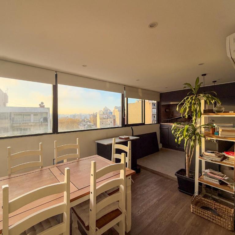 Penthouse con parrillero, terraza y estufa a leña - Two-Bedroom Apartment - 3