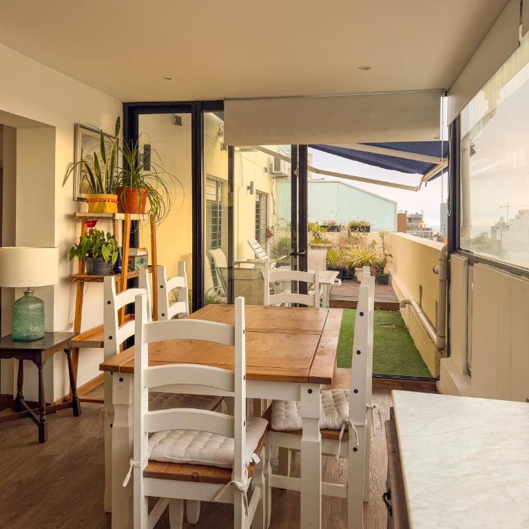 Penthouse con parrillero, terraza y estufa a leña - Two-Bedroom Apartment - 4