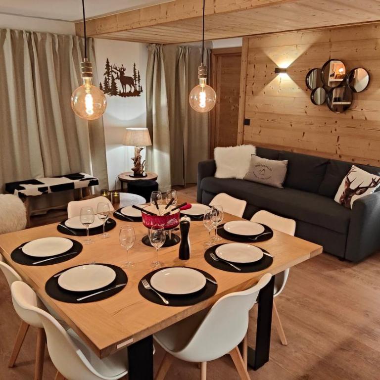 Le Chaberton - Les Tanières de Montgenèvre - Appartement 6 à 8 personnes front de neige - Apartamento Deluxe de 3 dormitorios - 9
