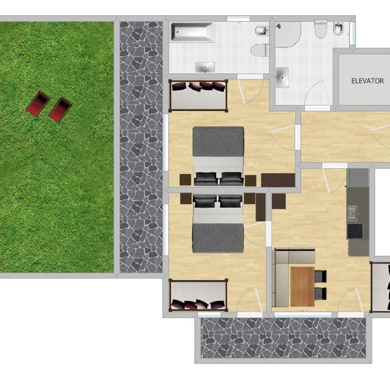 Chalet Aldian Dolomites - Appartamento con 2 Camere da Letto - 14