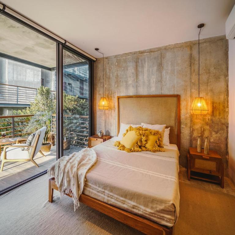 Classy 2BR on Private Cenote Big Gym Roof Pool - Two-Bedroom Apartment - 20