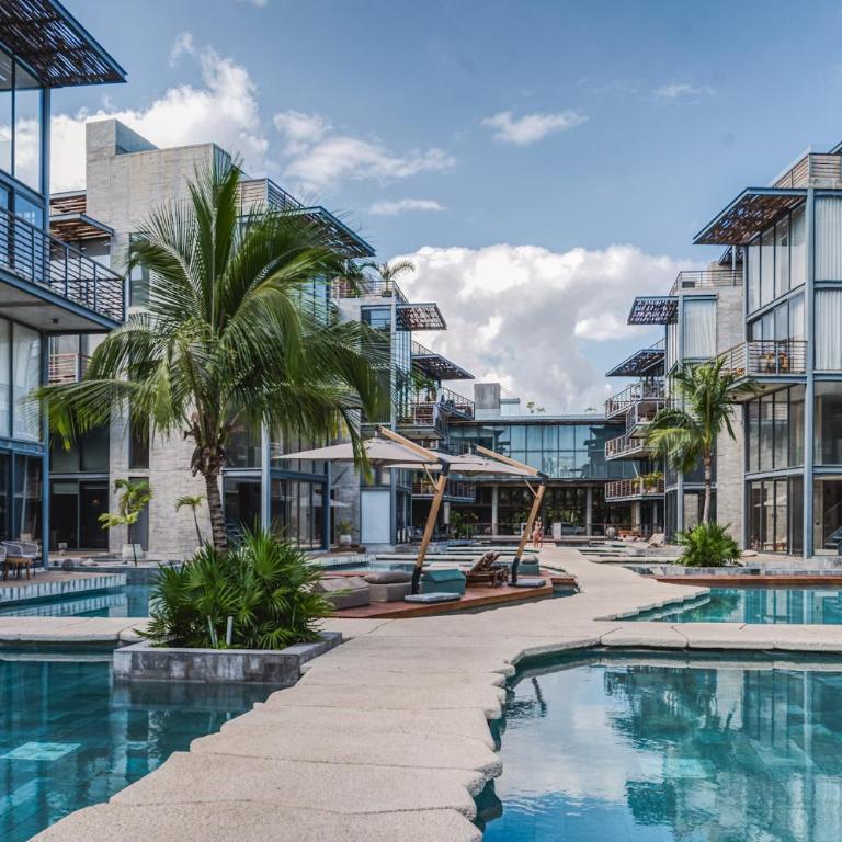 Classy 2BR on Private Cenote Big Gym Roof Pool - Two-Bedroom Apartment - 24