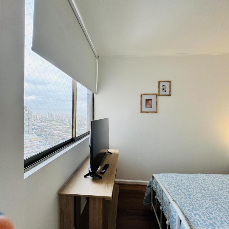 Moderno 3 dormitorios, cerca Movistar arena, Estadio Nacional, Fantasilandia, parking arriendo diario, cocina completa - Three-Bedroom Apartment - 16