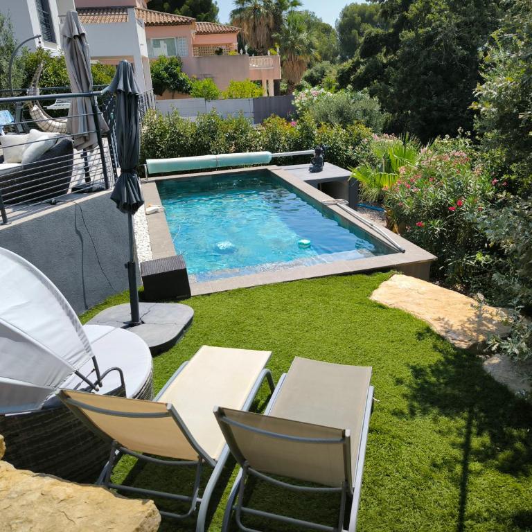 Villa avec piscine au calme vue mer - Villa - Vue sur Mer - 12