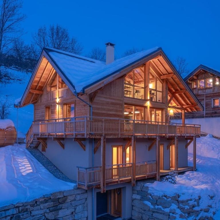 Chalet Le Refuge Luxe Authenticité à 200 m télécabine L Aravet Serre Chevalier - Chalet - 5