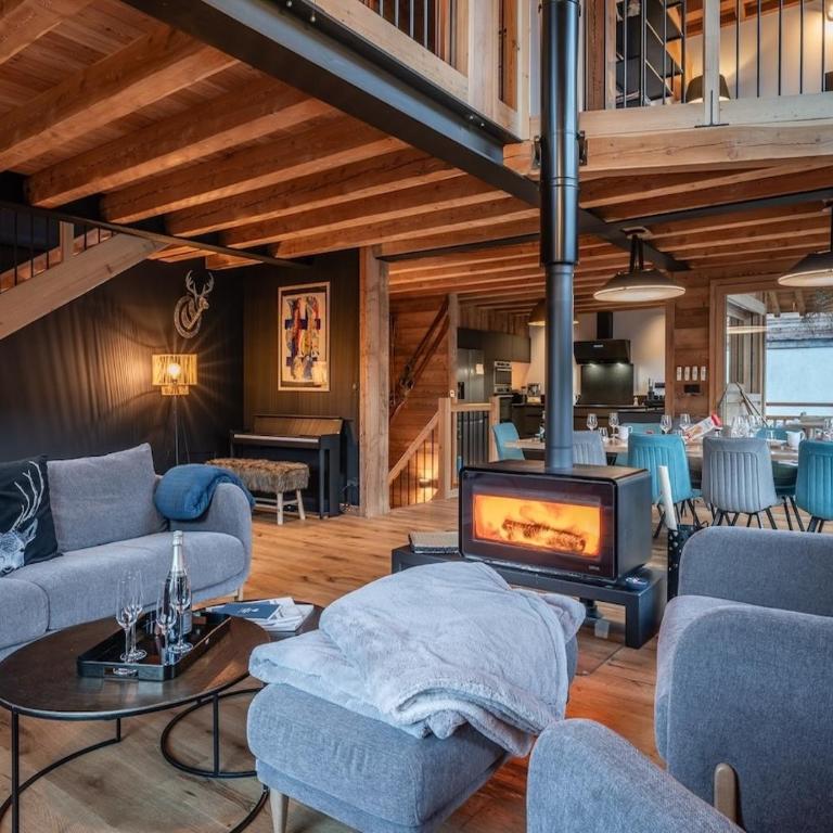 Chalet Le Refuge Luxe Authenticité à 200 m télécabine L Aravet Serre Chevalier - Chalet - 1