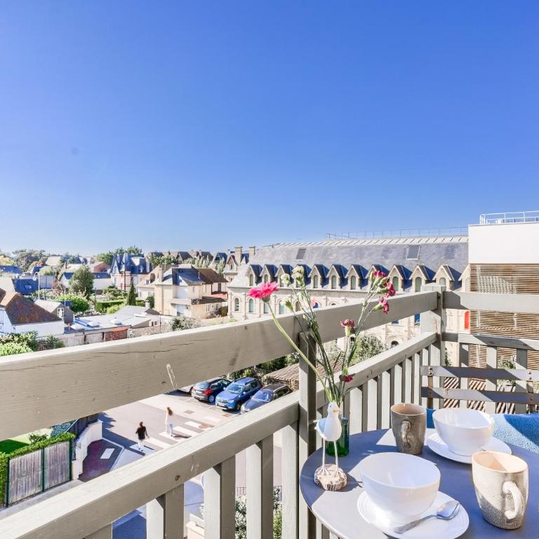 Le Coquillage - Deauville centre, parking privé - Appartamento con 1 Camera da Letto con Balcone e Vista Città - 14