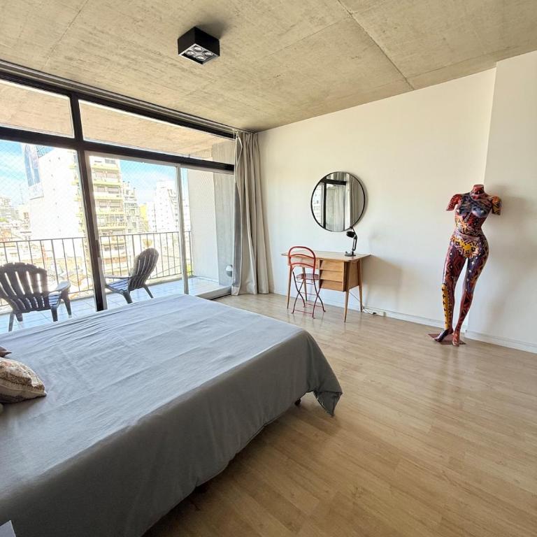 Monoambiente con balcon y pileta en Chacarita - Apartamento de 1 dormitorio - 32
