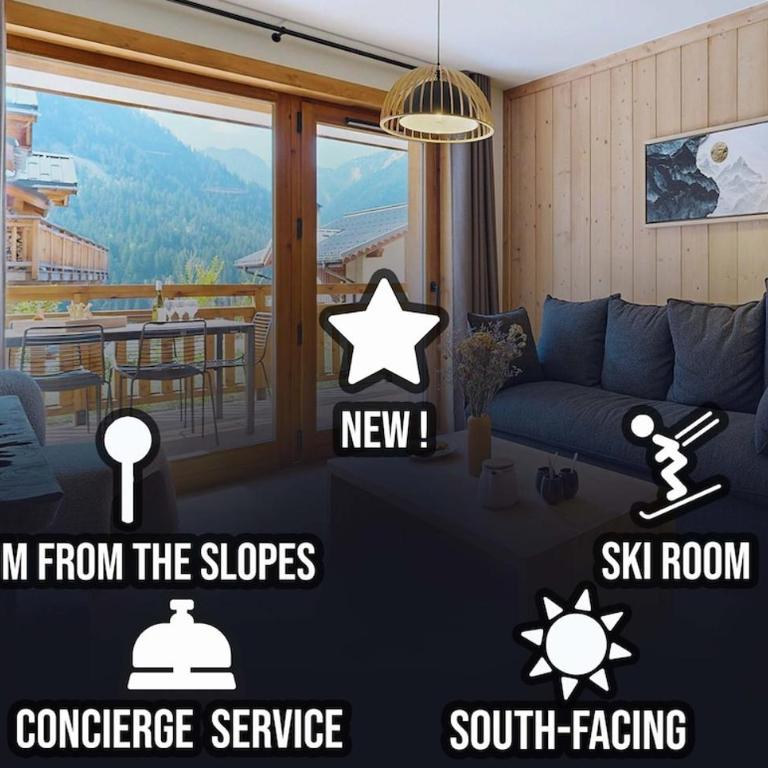New - South-facing terrace, parking, 300 m slopes - Appartement 2 Chambres avec Vue sur la Montagne - 1