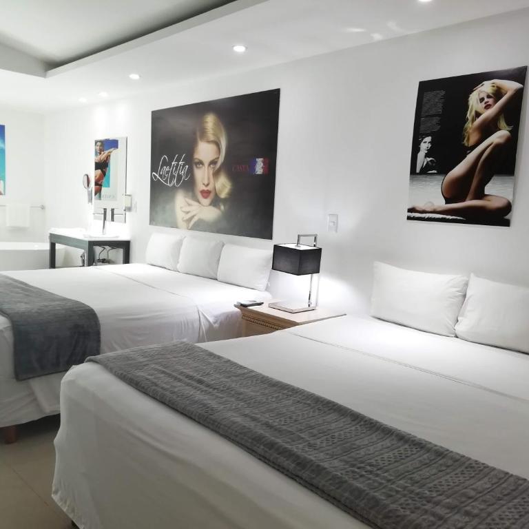 Maya Sol Hotel - Queen Room with Two Queen Beds - 6