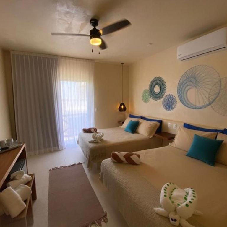 sunsteps casa holbox - Habitación Cuádruple Confort - 8