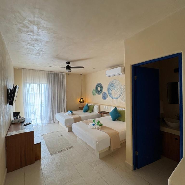 sunsteps casa holbox - Habitación Cuádruple Confort - 11