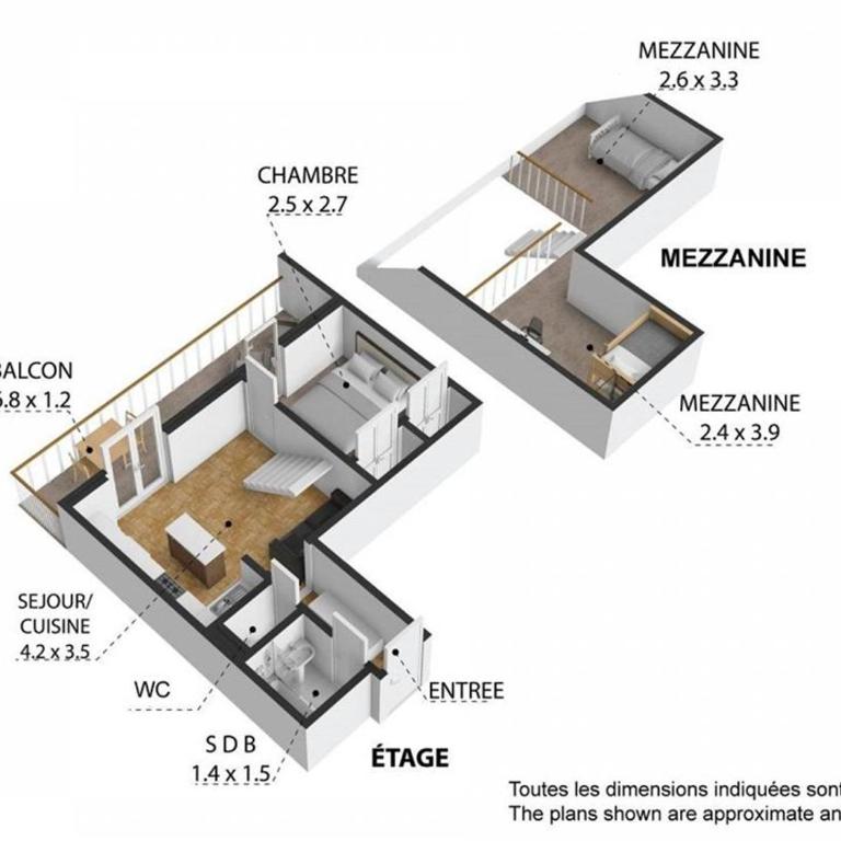 À Louer Duplex T3 à Saint-Jean-d'Aulps avec Balcon - Appartement 2 Chambres - 8