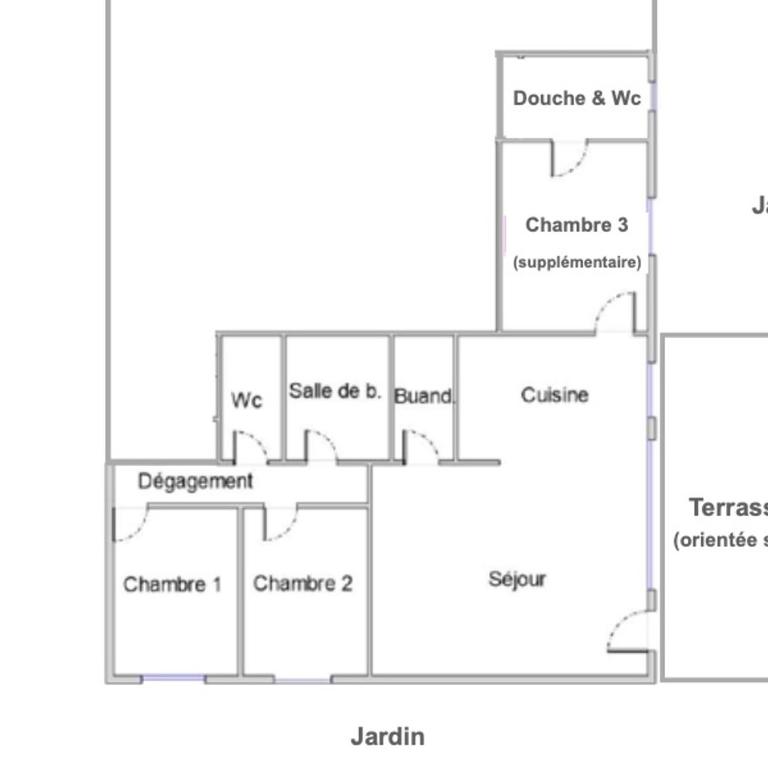 Bed and Breakfast Les Airelles - Appartement avec Terrasse - 14