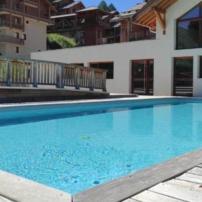 Superbe duplex sauna piscine Vars - pied des pistes - Four-Bedroom Luxury Apartment - 5
