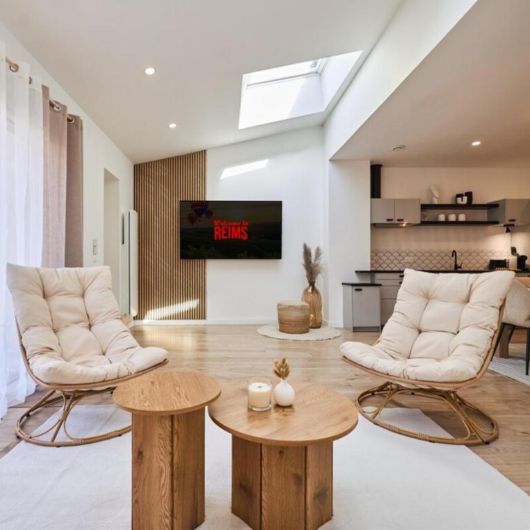 Le Cliquot - Maison - Spa - Jardin - Parking Gratuit - Villa 3 Chambres - 3