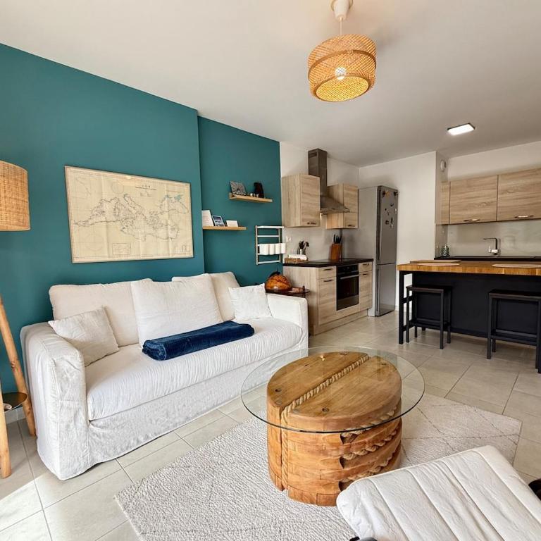 Moderne - Terrasse - Vidéo Projecteur - Apartment mit 2 Schlafzimmern - 3