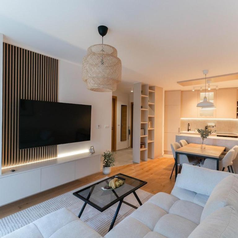 Modern apartment with garage near Sarajevo Airport - free parking - Apartman sa 1 Spavaćom Sobom, Balkonom i Pogledom na Grad - 8
