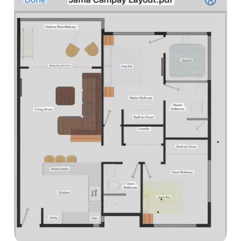 Oceanfront Apartment 2BR 2BA at Jama Campay includes Resort Access - Two-Bedroom Apartment - 79