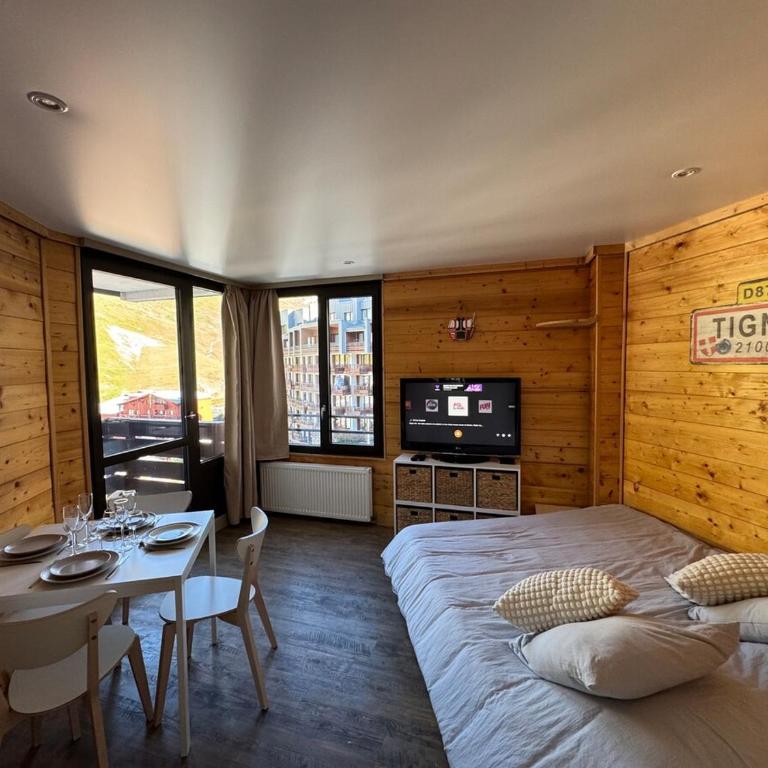 Studio cabine balcon vue montagne pieds des pistes - Appartamento con 1 Camera da Letto - 6