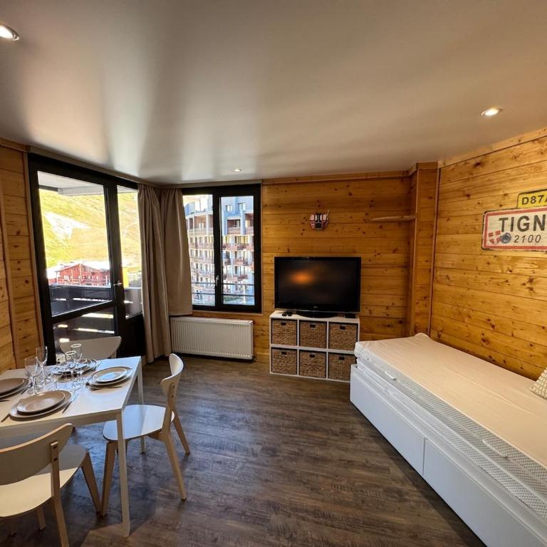 Studio cabine balcon vue montagne pieds des pistes - Appartamento con 1 Camera da Letto - 10