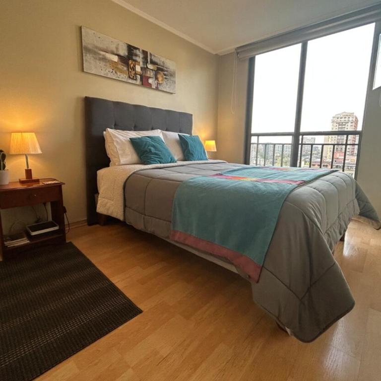 Deptos Santiago Centro-Metro Moneda - One-Bedroom Apartment with Balcony and City View - 5