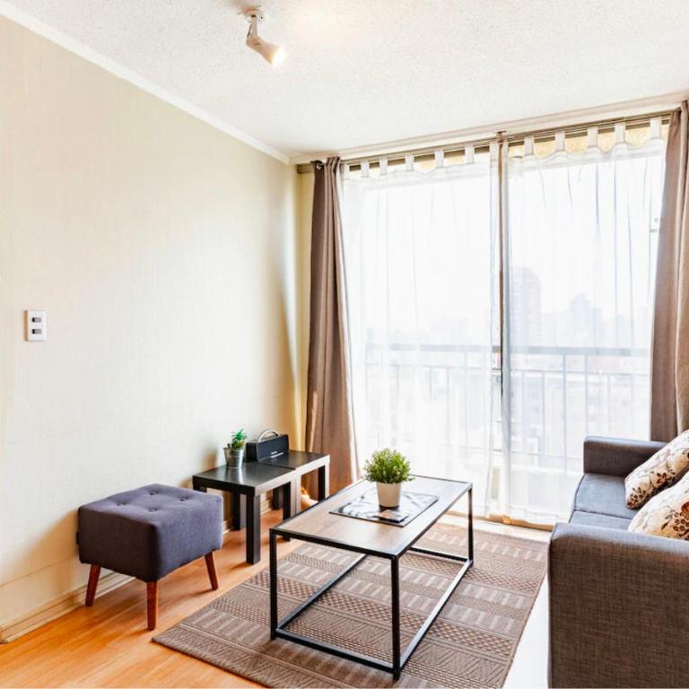 Deptos Santiago Centro-Metro Moneda - One-Bedroom Apartment with Balcony and City View - 2