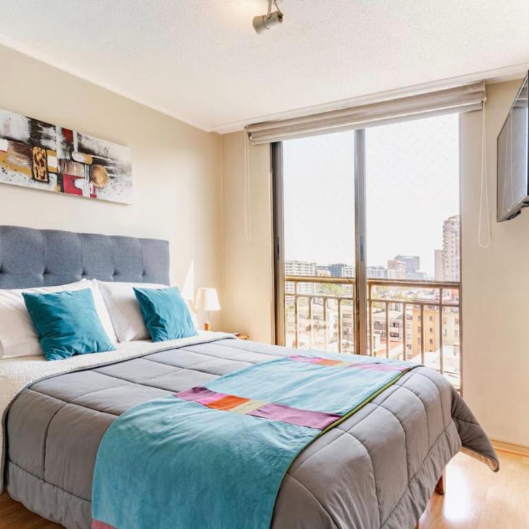 Deptos Santiago Centro-Metro Moneda - One-Bedroom Apartment with Balcony and City View - 4