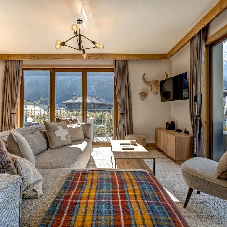 Residence Blanc Mont Blanc - Apartment mit 3 Schlafzimmern und Balkon - 25