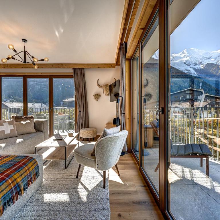 Residence Blanc Mont Blanc - Apartment mit 3 Schlafzimmern und Balkon - 2