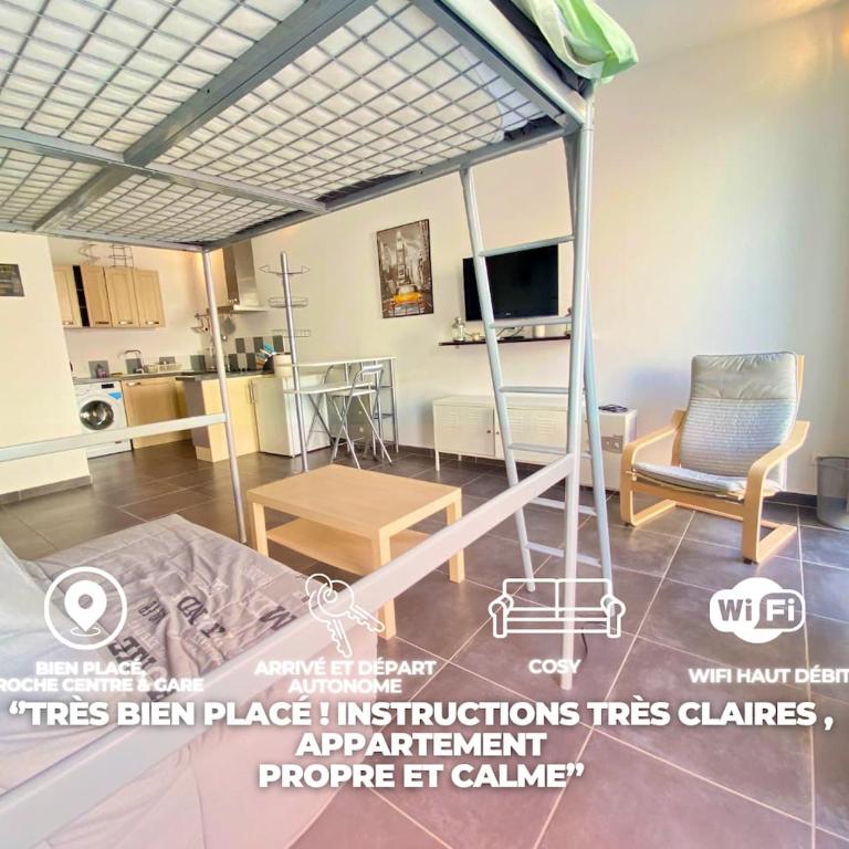 Bel Appartement Avec Parking à 2 pas et Climatisation - Apartment mit 1 Schlafzimmer - 1