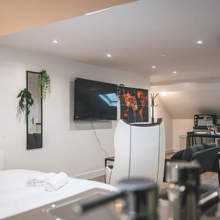 Loft Spa Sauna Hammam Hydromassage - One-Bedroom Deluxe Apartment - 13