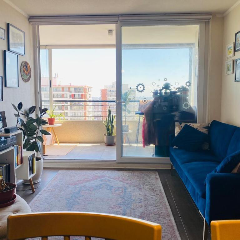 departamento en ñuñoa excelente conectividad y bella terraza - Apartamento de 3 dormitorios - 1
