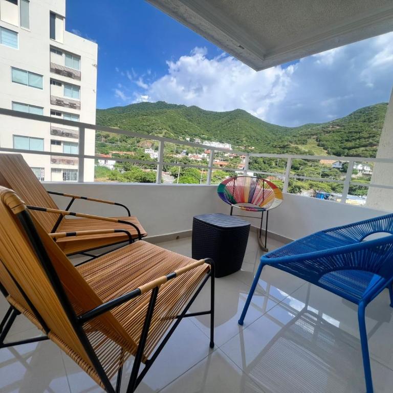 El Rodadero, 4 habitaciones con piscina y terraza - Apartamento con vistas a las montañas - 5