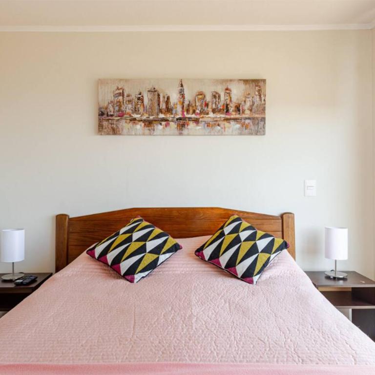 Viña del Mar Depto cercano al Mall Marina playa a 5 minutos en auto vista al mar WiFi estacionamiento - Three-Bedroom Standard Apartment - 6